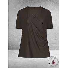 Plus Basics Wrap Top CHOCLAT